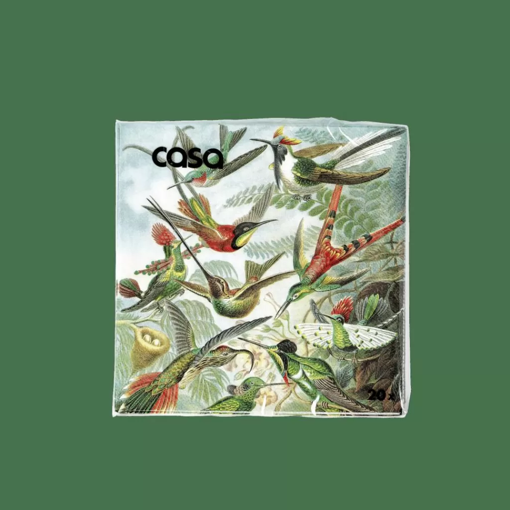 CASA COLIBRI Paquete De 20 Servilletas Multicolor