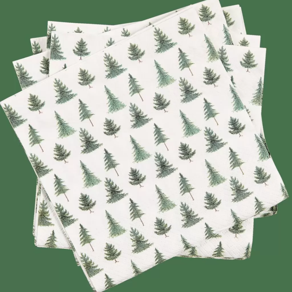 CASA CONIFER FOREST Paquete De 20 Servilletas Varios Colores