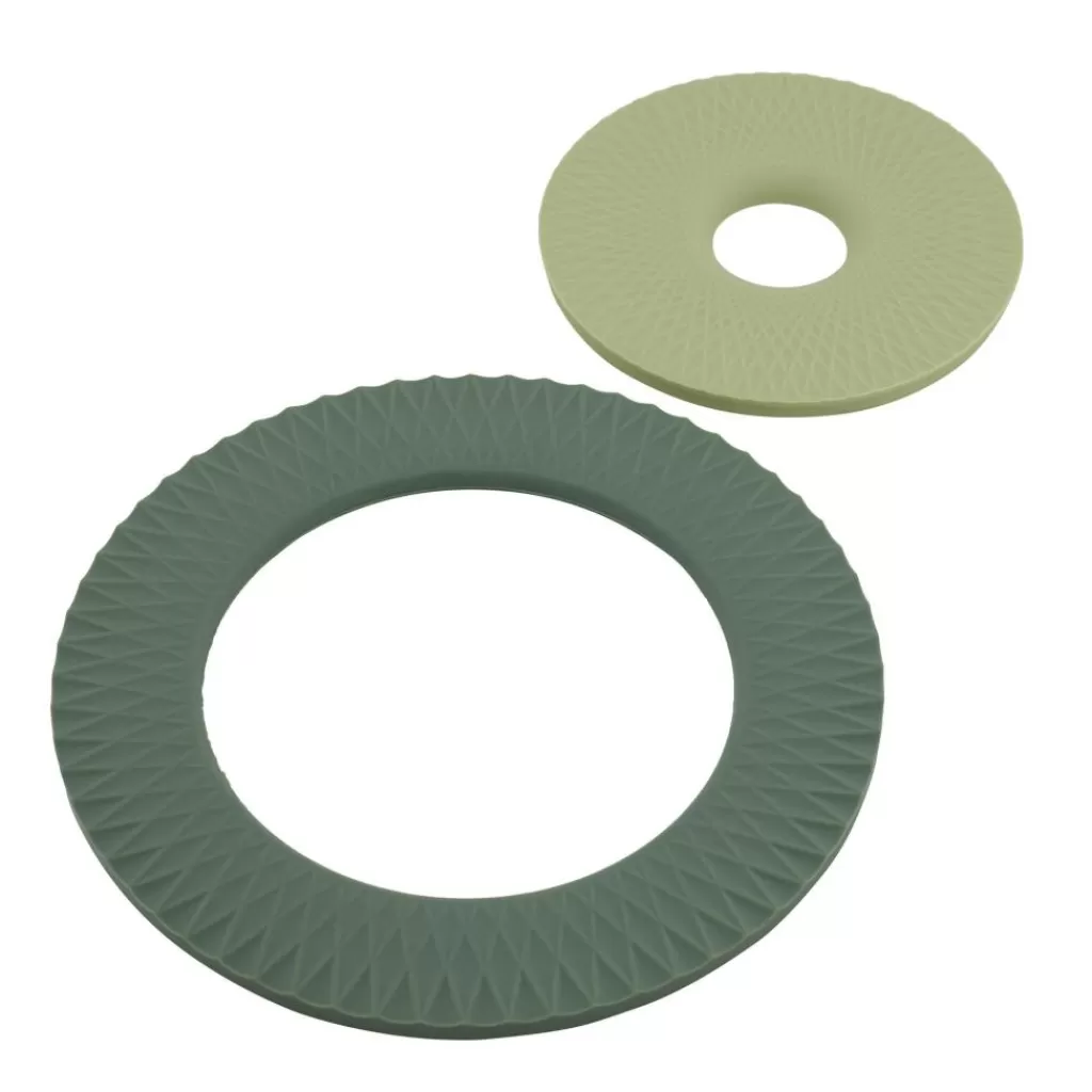 CASA CUISINO Salvamanteles Juego De 2 2 Colores Menta, Verde Oscuro