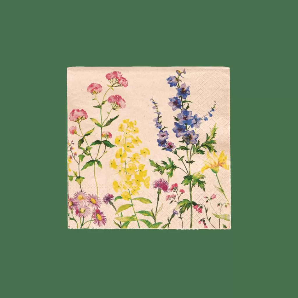 CASA ECO FLORAL Paquete De 20 Servilletas Varios Colores