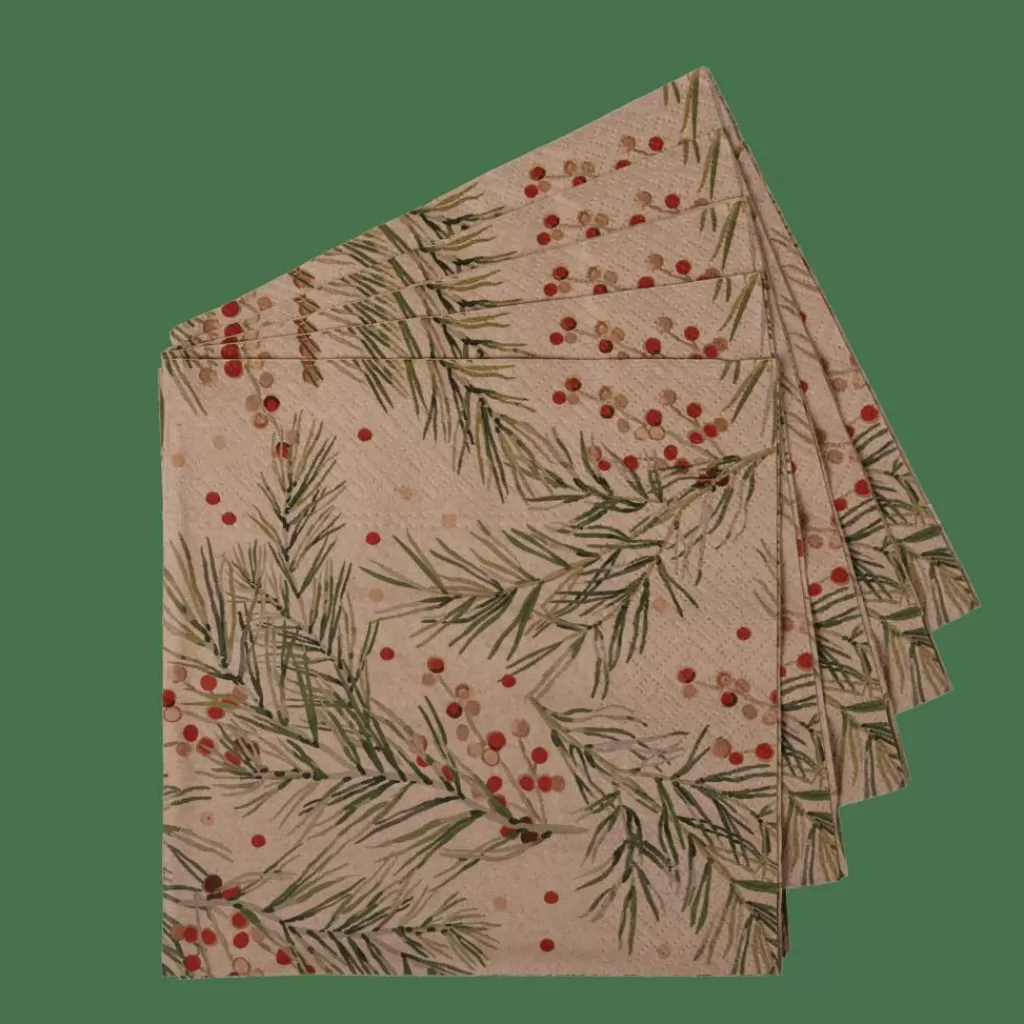 CASA ECO HOLLY Paquete De 20 Servilletas Multicolor