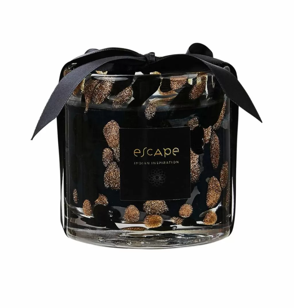 CASA ESCAPE INDIAN INSPIRATION Vela Perfumada En Vaso Blanco, Beis, Multicolor