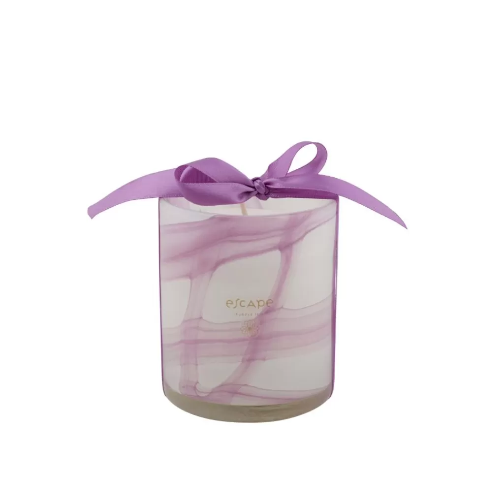 CASA ESCAPE PURPLE IRIS Vela Perfumada XL En Vaso Morado Claro
