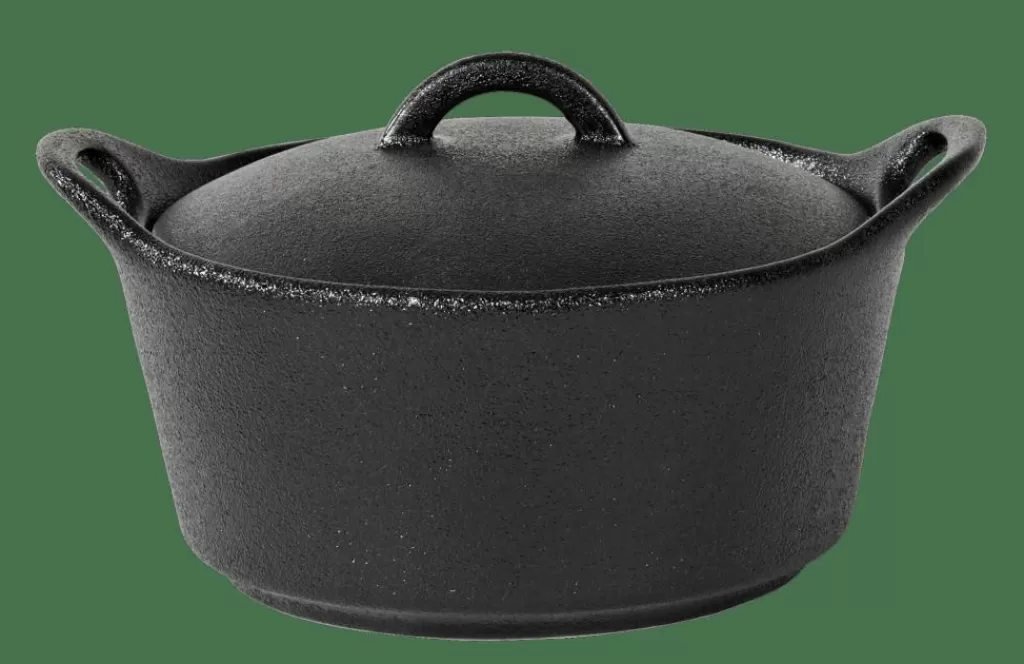 CASA FERO Cazuela Para Horno Con Tapa 40 CL Negro