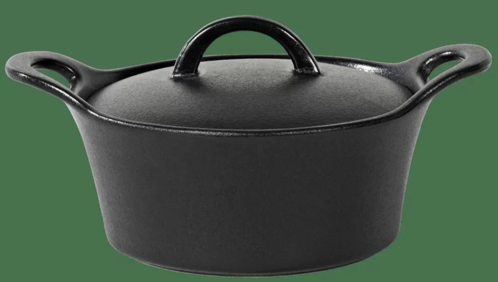 CASA FERO Cazuela Para Horno Con Tapa 80 CL Negro