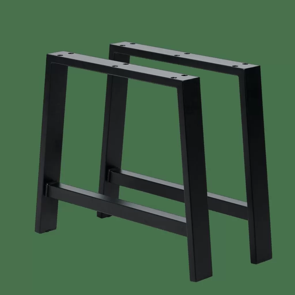 CASA FORMAX Mesa De Jardín Con Patas En A Negro