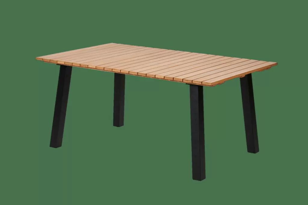 CASA FORMAX Mesa De Jardín Con Patas En X Natural/blanco