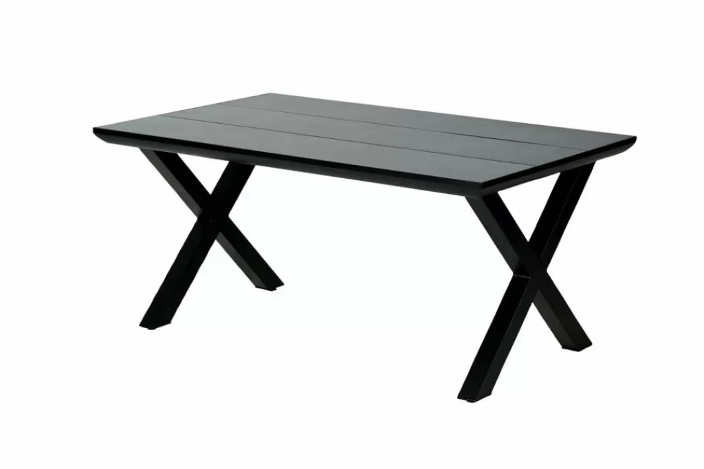 CASA FORMAX Mesa De Jardín Con Patas En X Negro