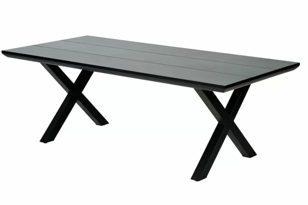 CASA FORMAX Mesa De Jardín Con Patas En X Negro