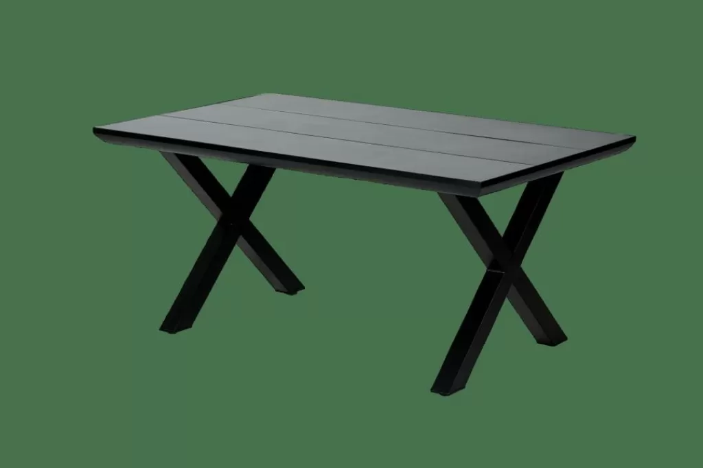 CASA FORMAX Mesa De Jardín Con Patas En X Negro
