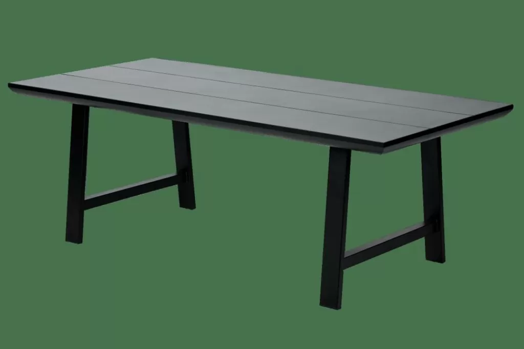 CASA FORMAX Mesa De Jardín Con Patas En X Negro