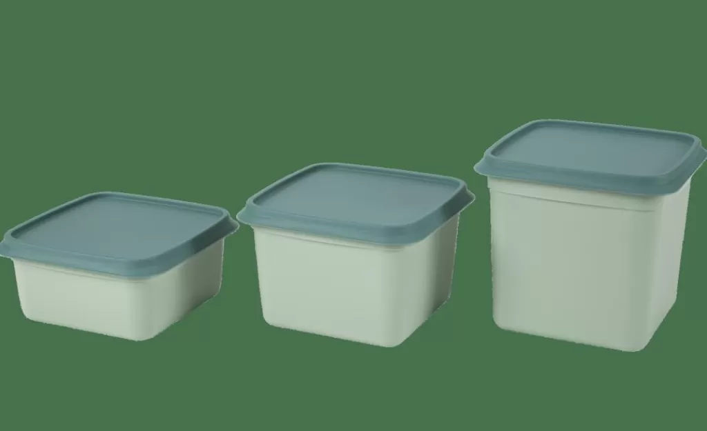 CASA FREEZER Cajas Congeladoras Juego De 10 Menta, Verde Oscuro