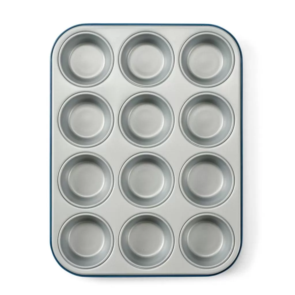 CASA GREENBAKE Molde Para El Horno Para 12 Muffins Azul