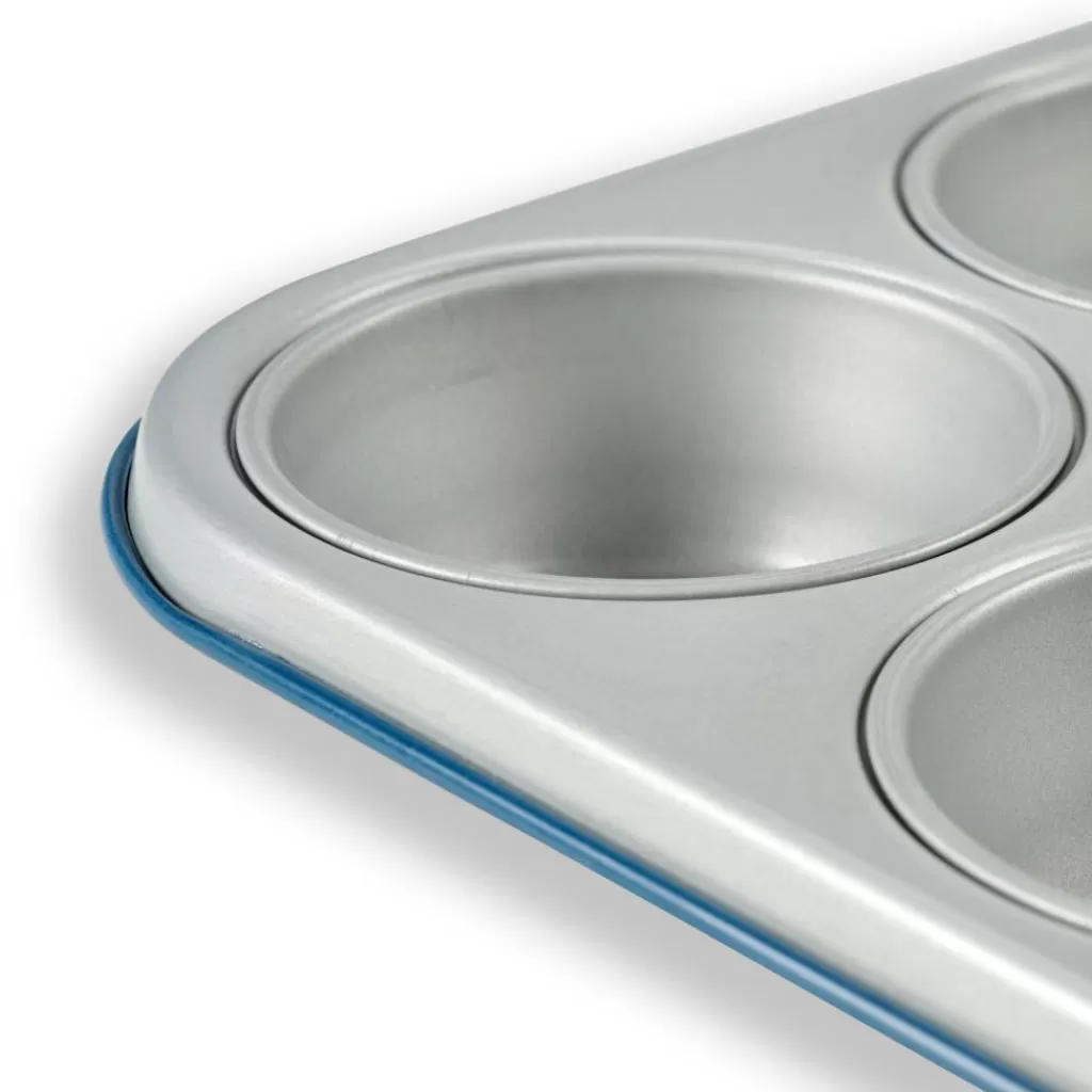 CASA GREENBAKE Molde Para El Horno Para 12 Muffins Azul