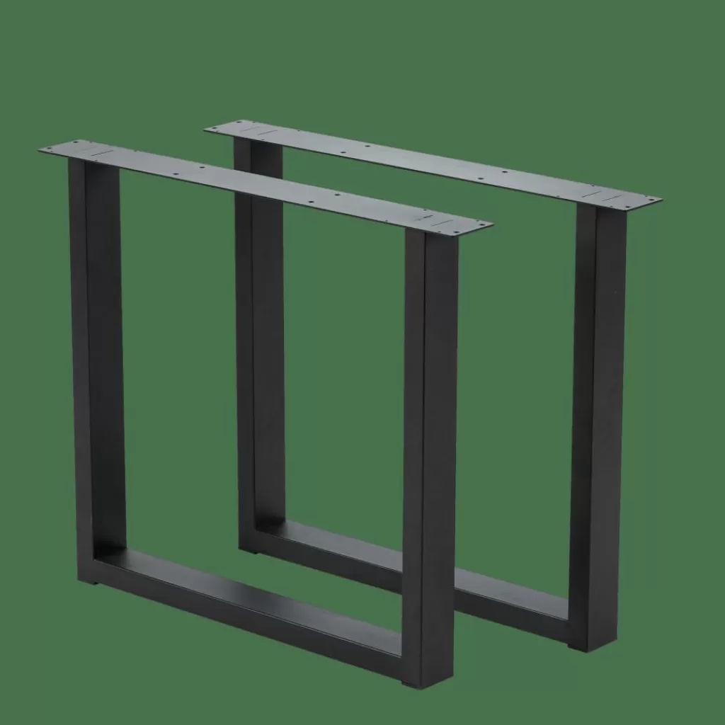 CASA NEW OAK Mesa De Comedor Con Patas En U De Metal