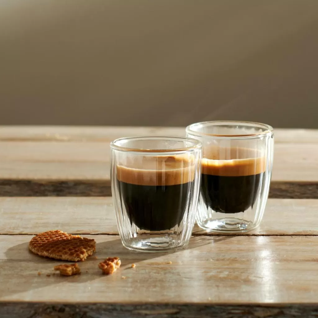 CASA PAUSA Vaso De Doble Pared Juego De 2 12,5 CL Transparente