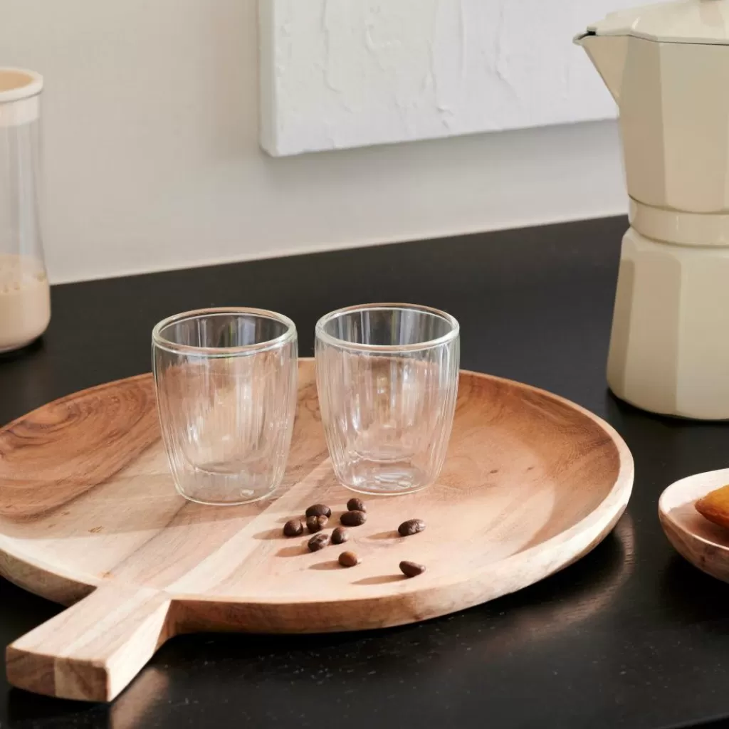 CASA PAUSA Vaso De Doble Pared Juego De 2 12,5 CL Transparente