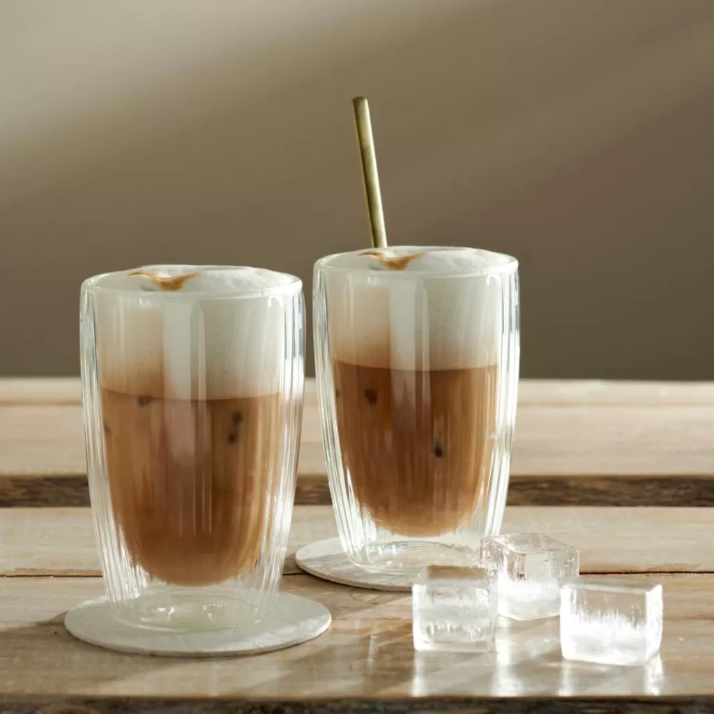 CASA PAUSA Vaso De Doble Pared Juego De 2 35 CL Transparente