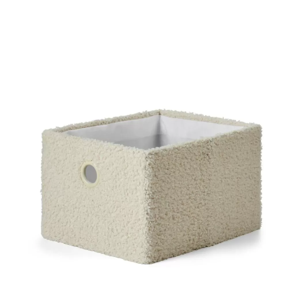 CASA TEDDY Cesta Plegable Blanco Apagado