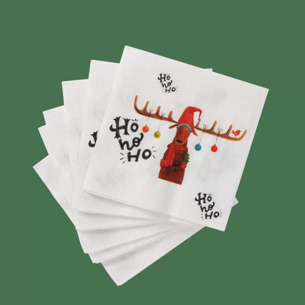 CASA X-MAS MOOSE Paquete De 20 Servilletas Multicolor