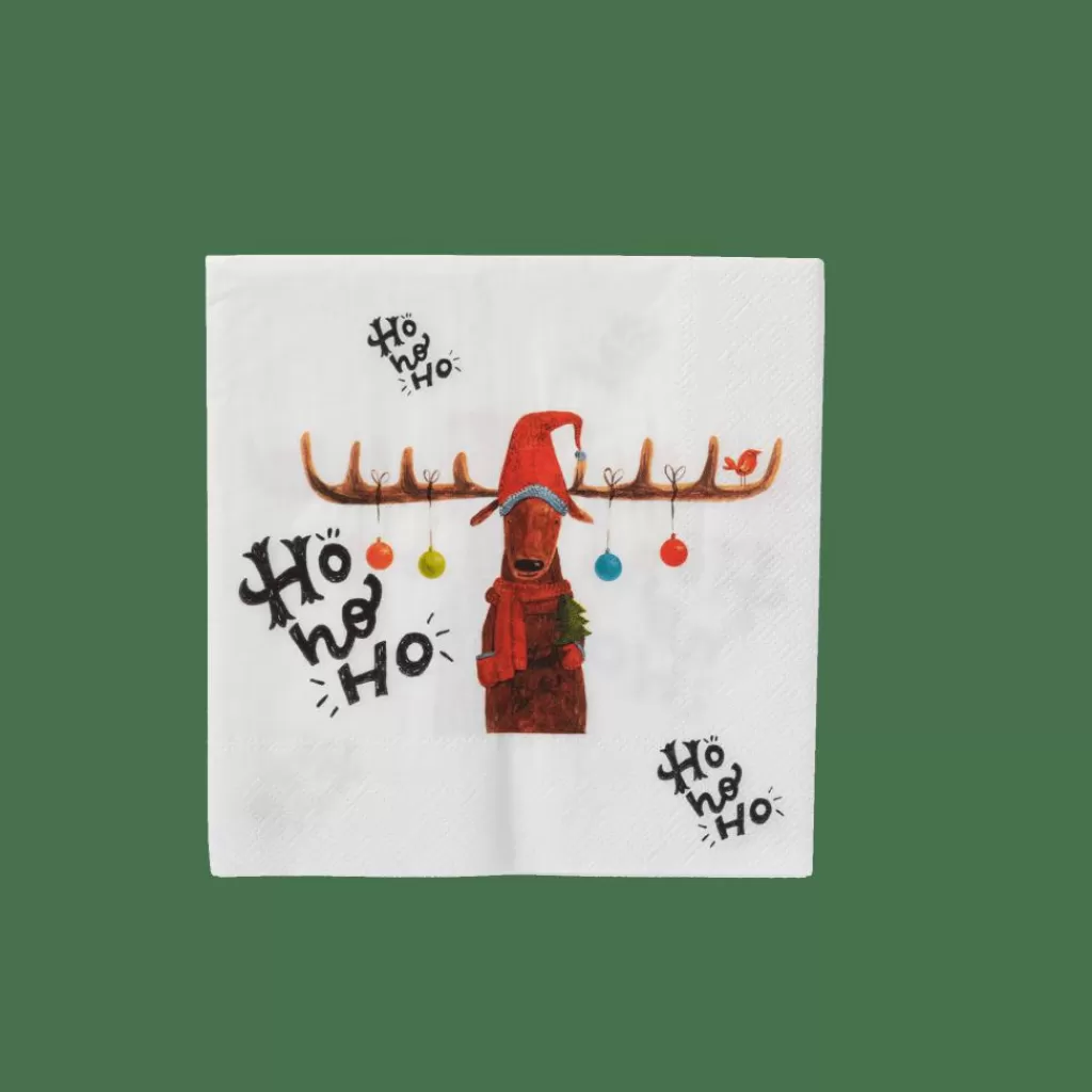 CASA X-MAS MOOSE Paquete De 20 Servilletas Multicolor